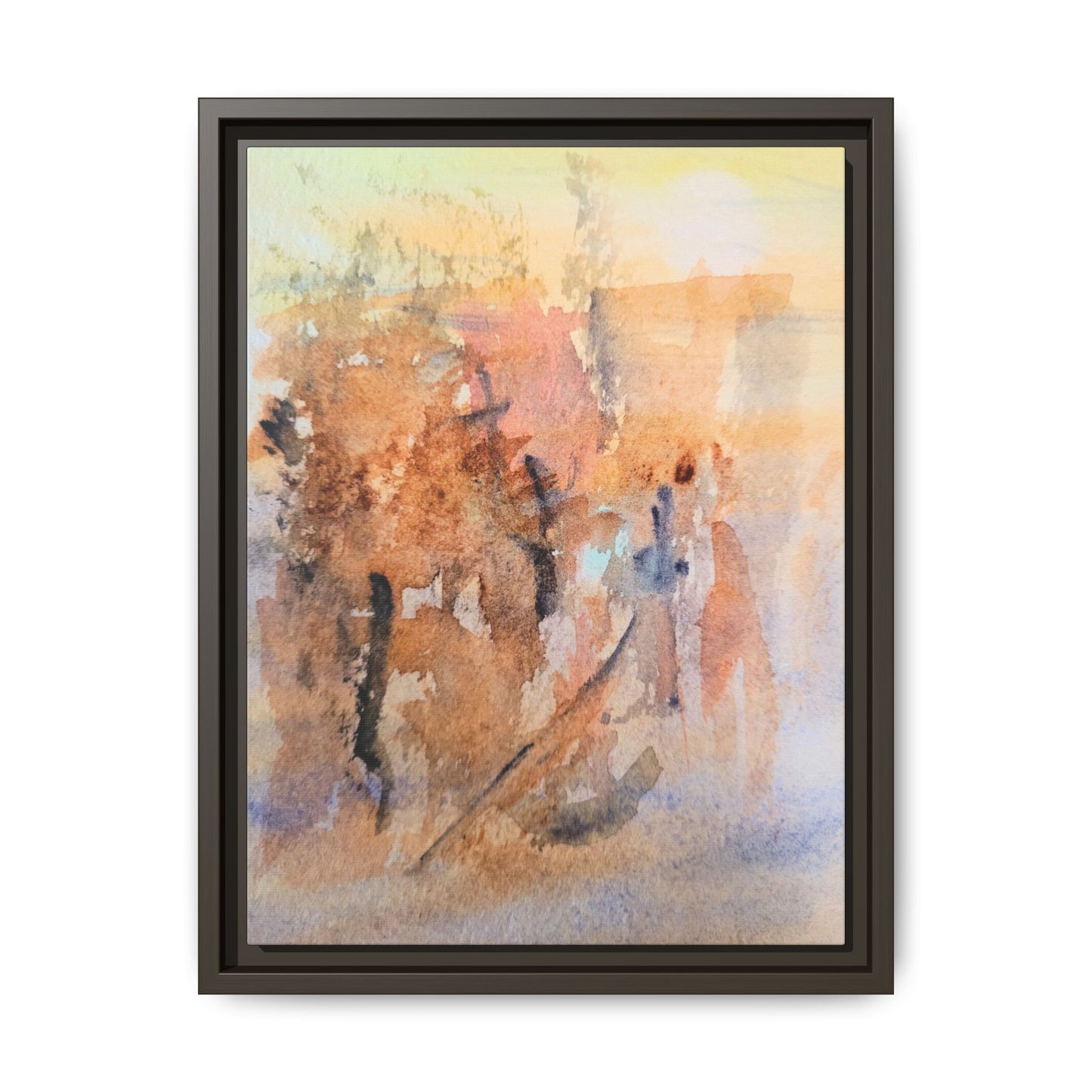 The Explorer Matte Canvas, Framed (Black or Espresso). Available in sizes 8”x10”-18”x24”