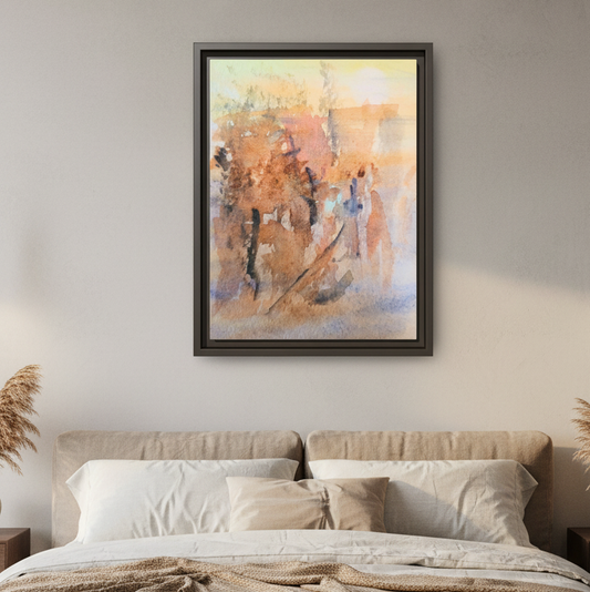 The Explorer – Framed Matte Canvas
