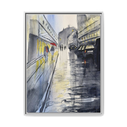 Rainy Day Romance, Framed (Black or Espresso). Available in sizes from 8”x10”-24”x32”