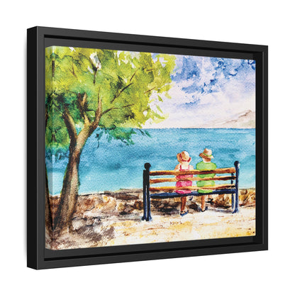 The Good Life Matte Canvas, Framed (Black or Espresso). Available in sizes from 10”x8”-30”x24”