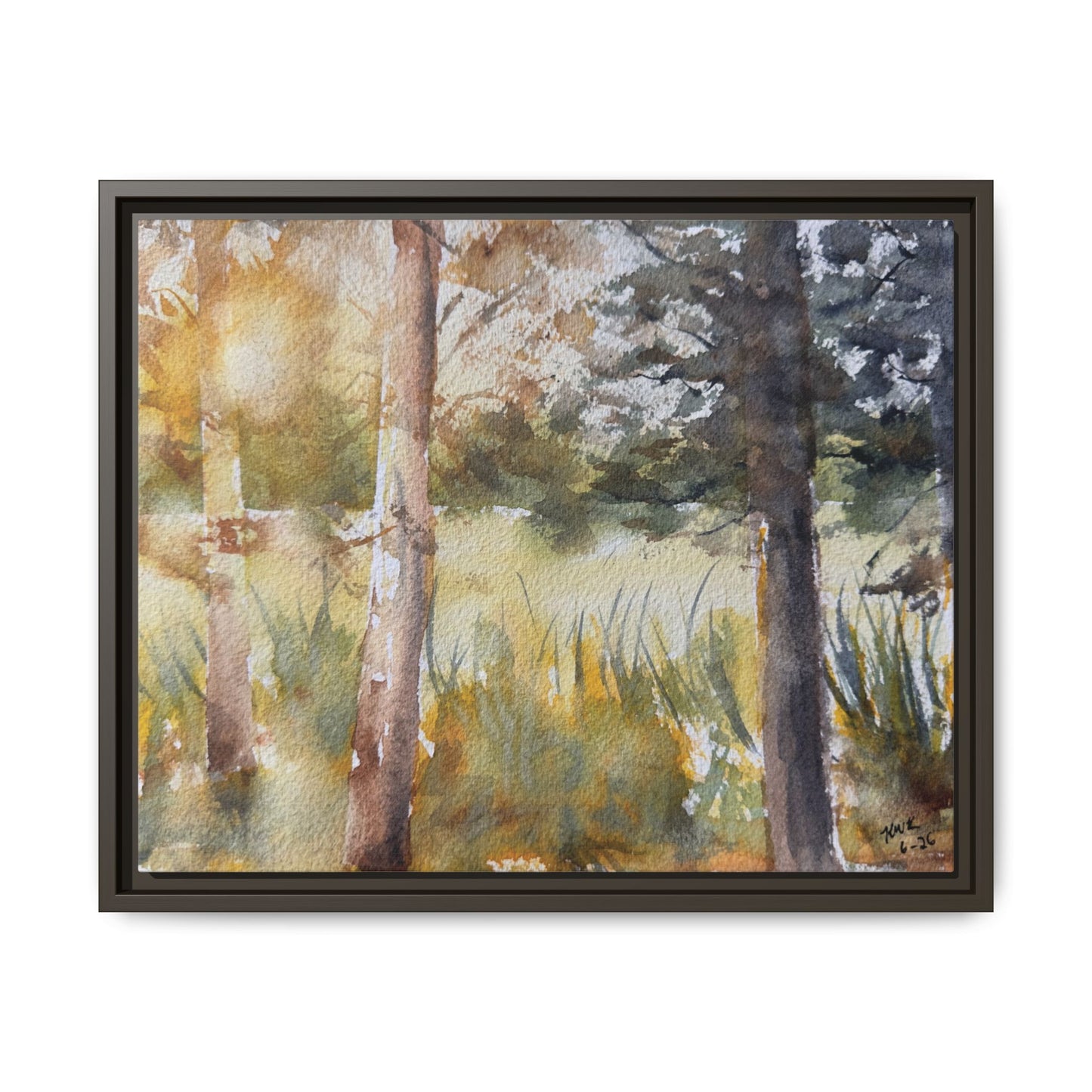 Golden Hour — Framed Matte Canvas
