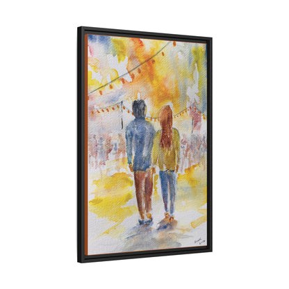 Festive At The Fair Matte Canvas, Framed (Black or Espresso). Available in sizes from 8”x10”-20”x30”