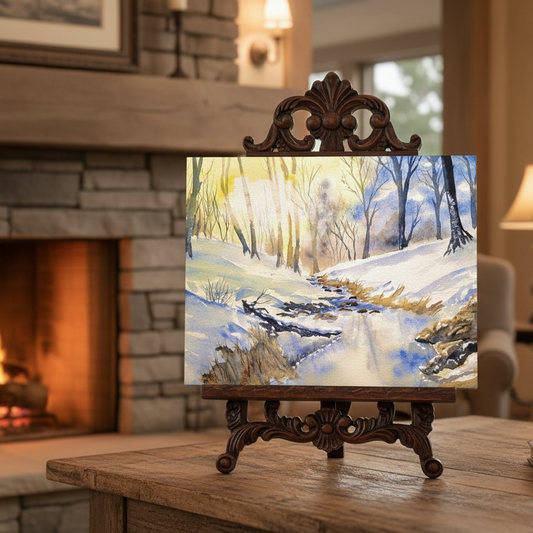 Snowy Creek Matte Canvas, Stretched, 1.25". Available in sizes 10” x 8”-18” x 12”