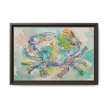 Blue Crab, Framed (Black or Espresso). Available in sizes from 10”x8”-18”x12”