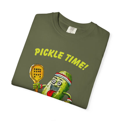 Pickle Time! Unisex Garment-Dyed T-shirt (Dark Colors). Available in sizes S-4XL, 16 colors.