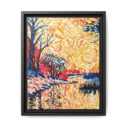Impasto Revolution Matte Canvas, Framed (Black or Espresso). Available in sizes from 8”x10”-18”x24”