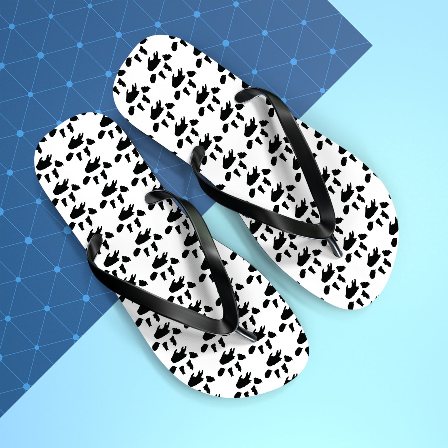 Kitty Paw Flip Flops