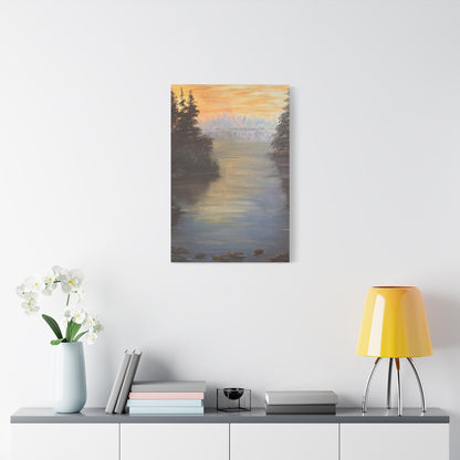 Peaceful Northwoods Lake Matte Canvas, Stretched, 1.25". Available in sizes from 8” x 10”-20” x 30”