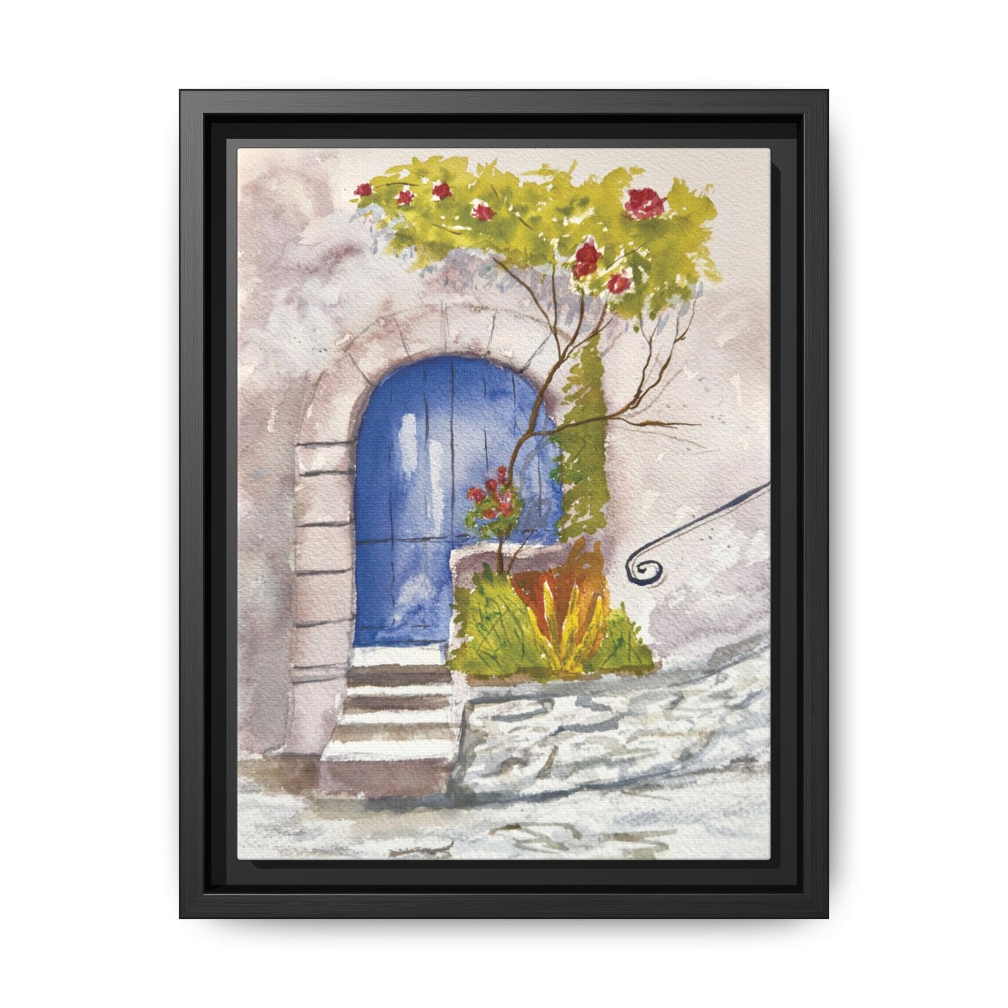 Blue Door, Framed (Black or Espresso). Available in sizes from 8”x10”-24”x32”