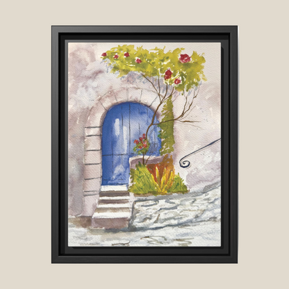 Blue Door, Framed (Black or Espresso). Available in sizes from 8”x10”-24”x32”