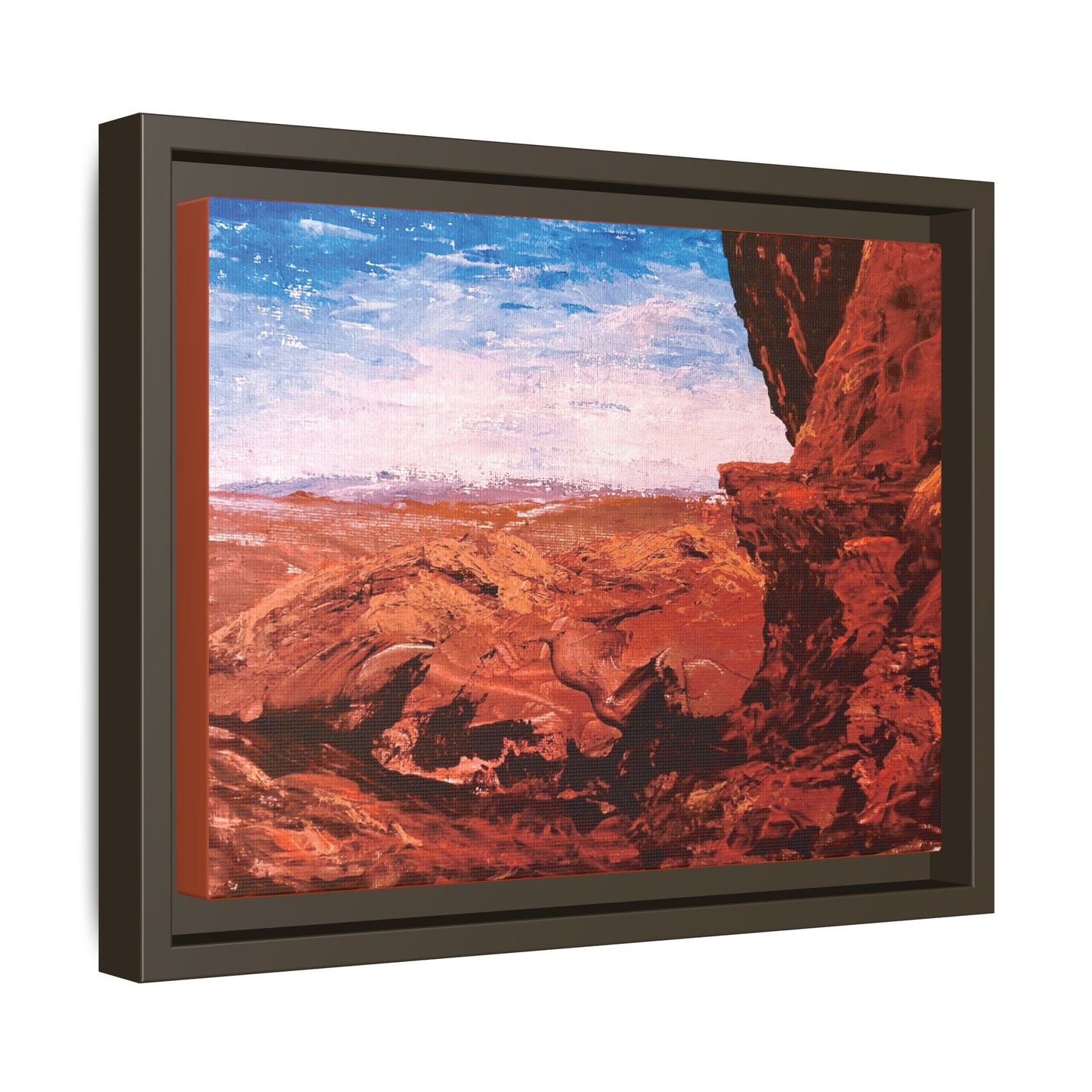 Red Rocks, Framed (Black or Espresso). Available in sizes from 10”x8”-18”x12”