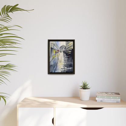 Rainy Day Romance, Framed (Black or Espresso). Available in sizes from 8”x10”-24”x32”