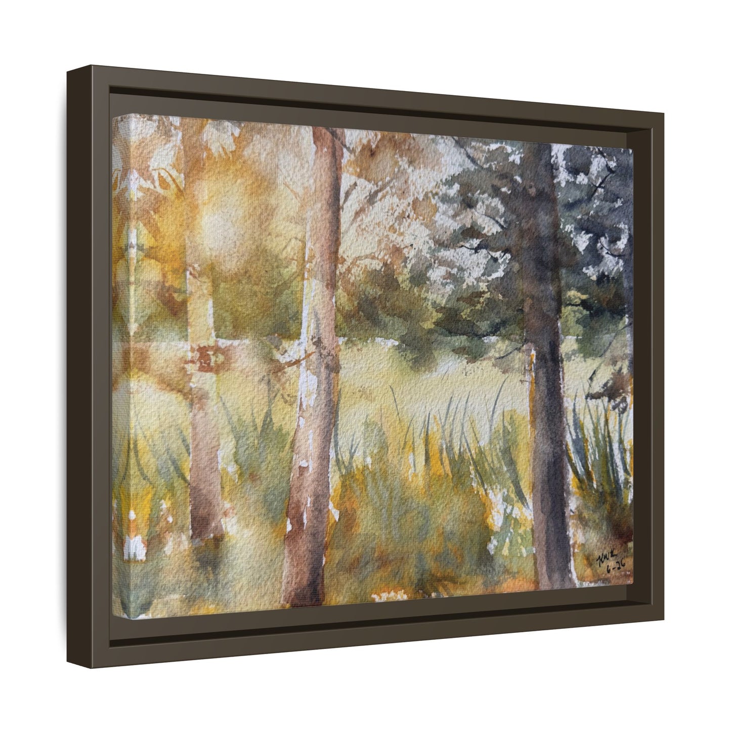 Golden Hour — Framed Matte Canvas