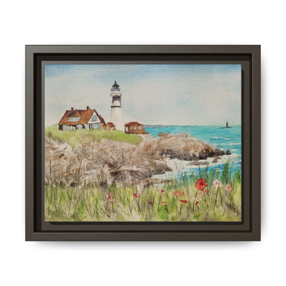Portland Head Light, Framed (Black or Espresso). Available in sizes from 10”x8”-20”x16”