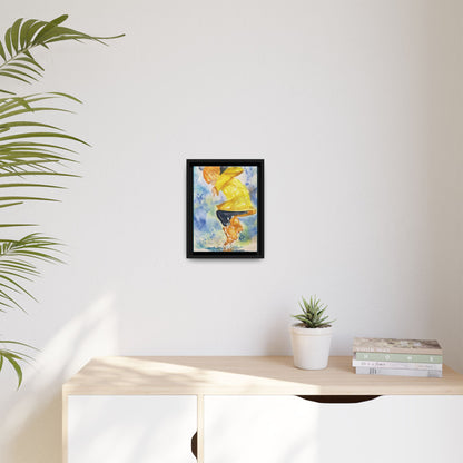 Spring Splash Matte Canvas, Framed (Black or Espresso). Available in sizes from 12”x18”-16”x24”
