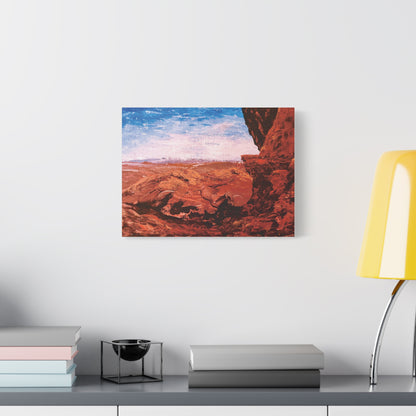 Red Rocks Matte Canvas, Stretched, 1.25". Available in sizes 10” x 8”-18”x12”