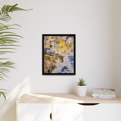 Storm Watch Matte Canvas, Framed (Black or Espresso). Available in sizes 8”x10”-18”x24”