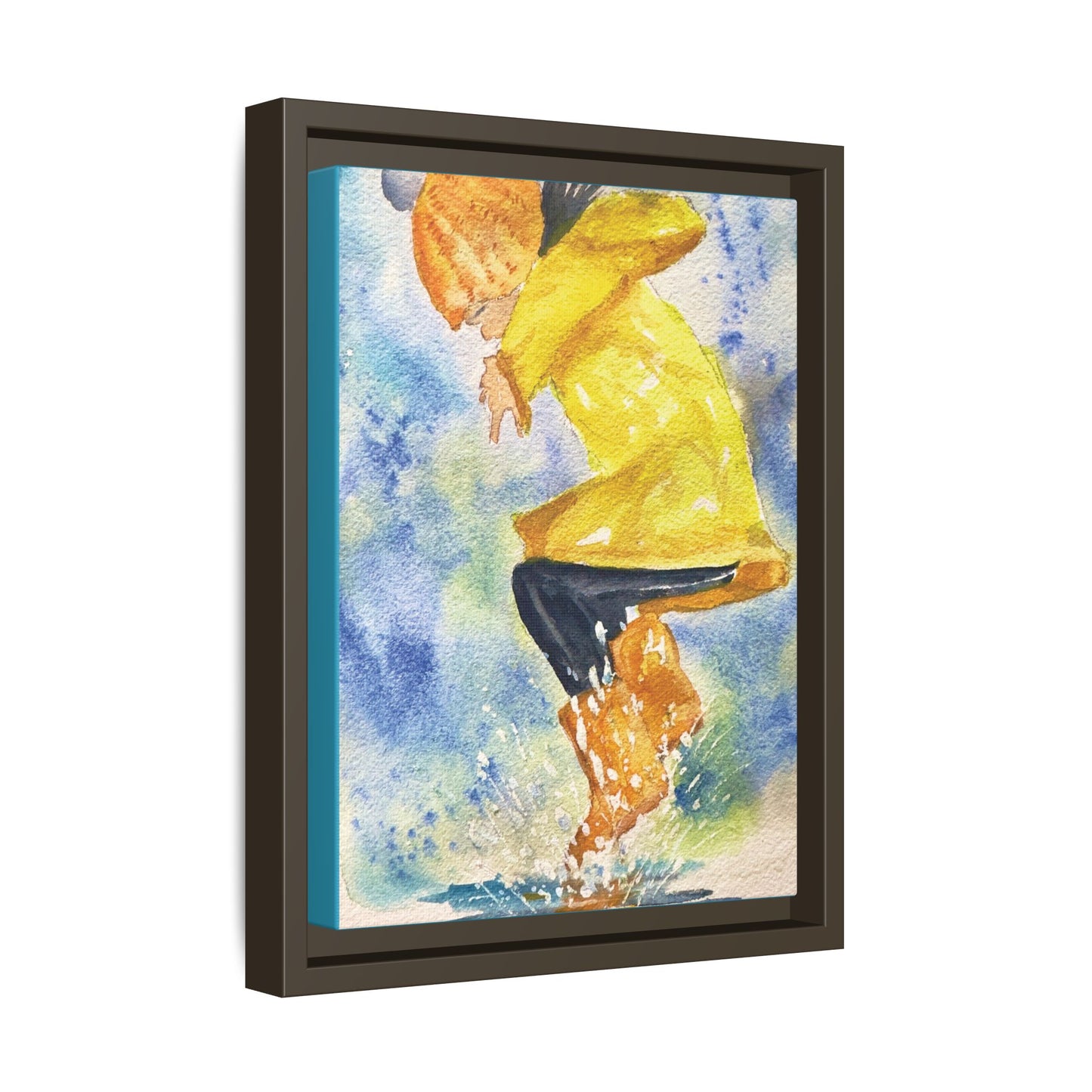 Spring Splash Matte Canvas, Framed (Black or Espresso). Available in sizes from 12”x18”-16”x24”