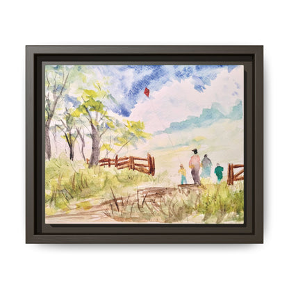 Spring Fling Matte Canvas, Framed (Black or Espresso). Available in sizes 10”x8”-16”x12”