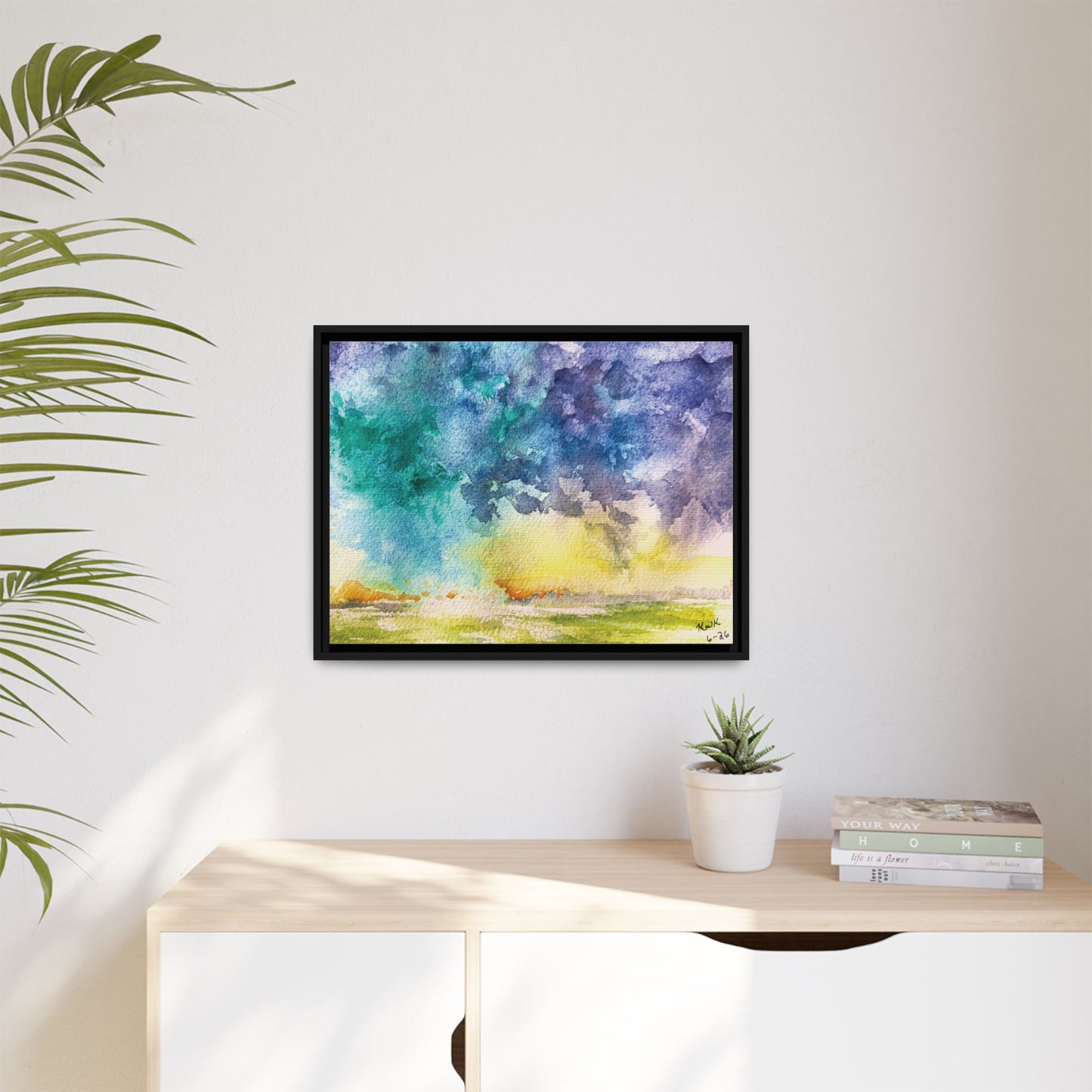 Beyond The Dryline Matte Canvas, Framed (Black or Espresso). Available in sizes from 10”x8”-30”x24”