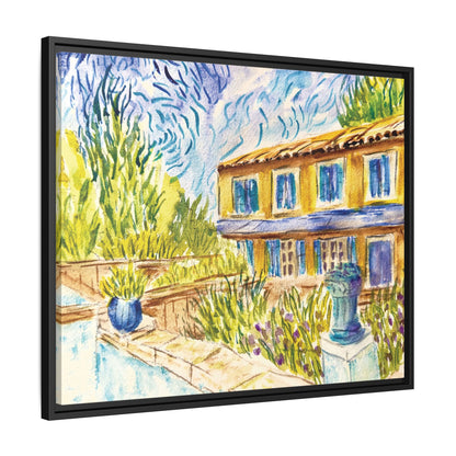 Respite Near Saint-Remy-de-Provence Matte Canvas, Framed (Black or Espresso). Available in sizes from 10”x8”-30”x24”