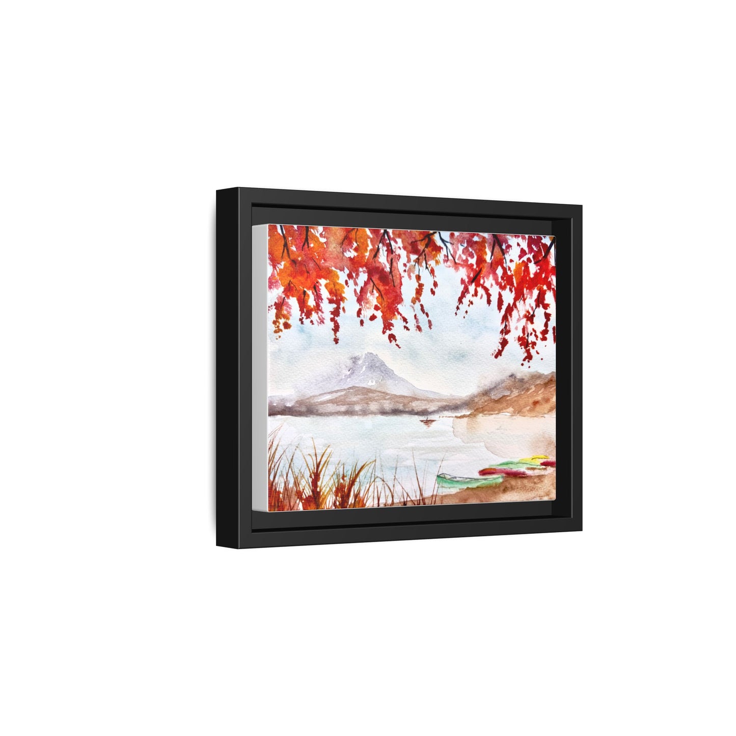 Falling For Fuji Matte Canvas, Framed (Black or Espresso). Available in sizes from 10”x8”-32”x24”