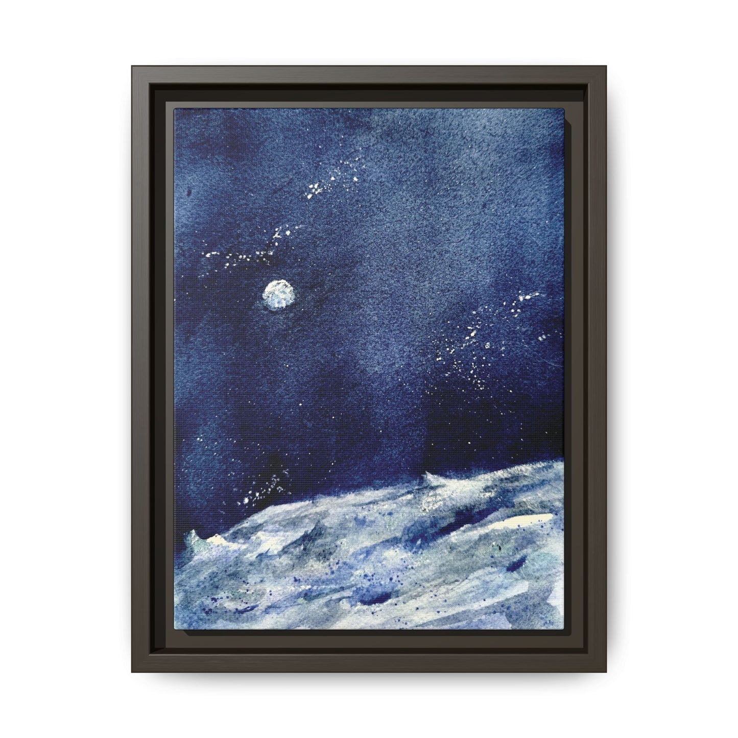 Where’s Artemis Matte Canvas, Framed (Black or Espresso). Available in sizes 8”x10”-12”x16”