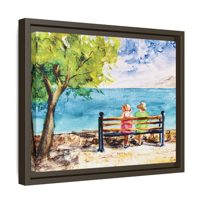The Good Life Matte Canvas, Framed (Black or Espresso). Available in sizes from 10”x8”-30”x24”