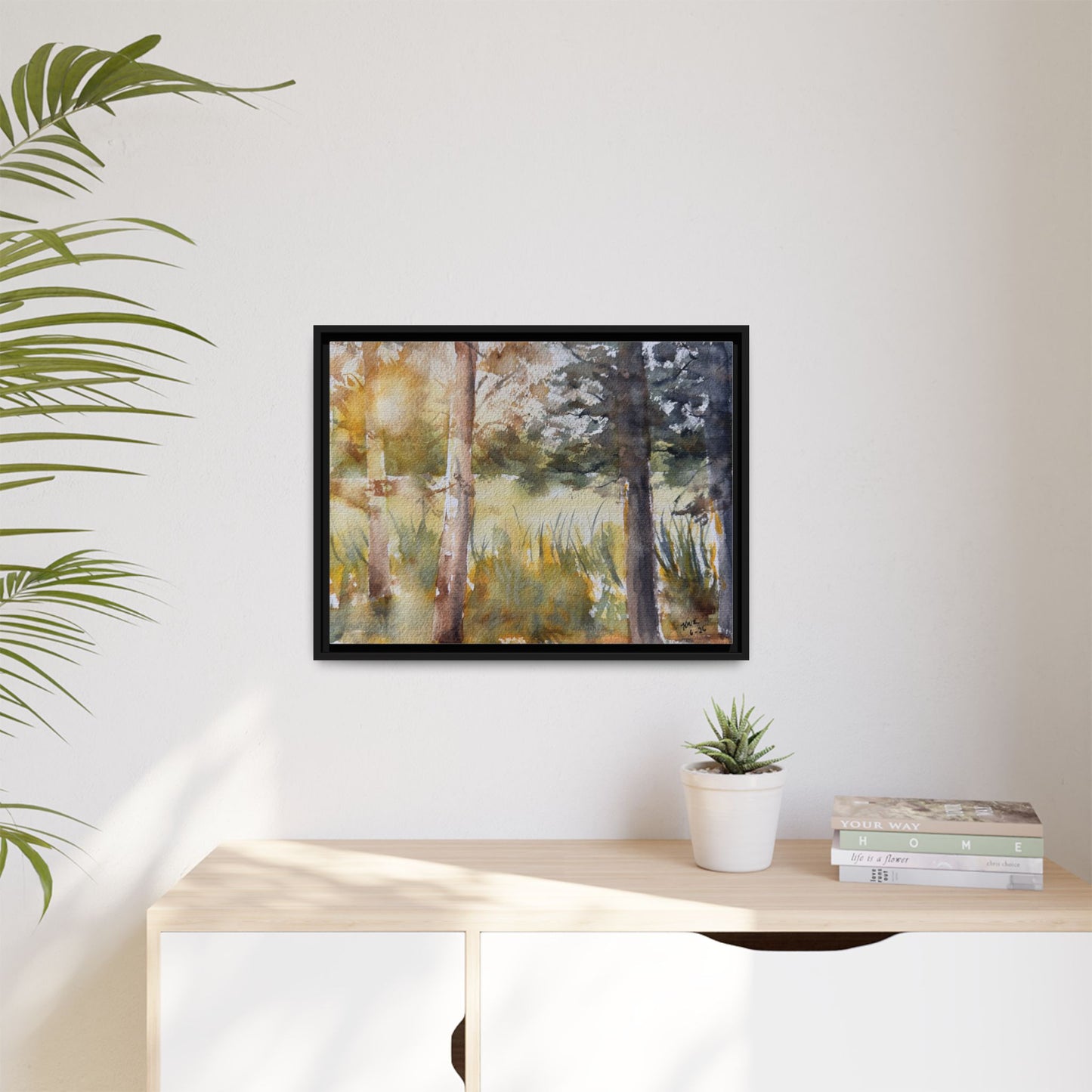 Golden Hour — Framed Matte Canvas