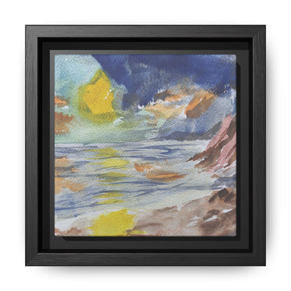 The Sun in Pieces Matte Canvas, Framed (Black or Espresso). Available in sizes from 6”x6”-30”x30”