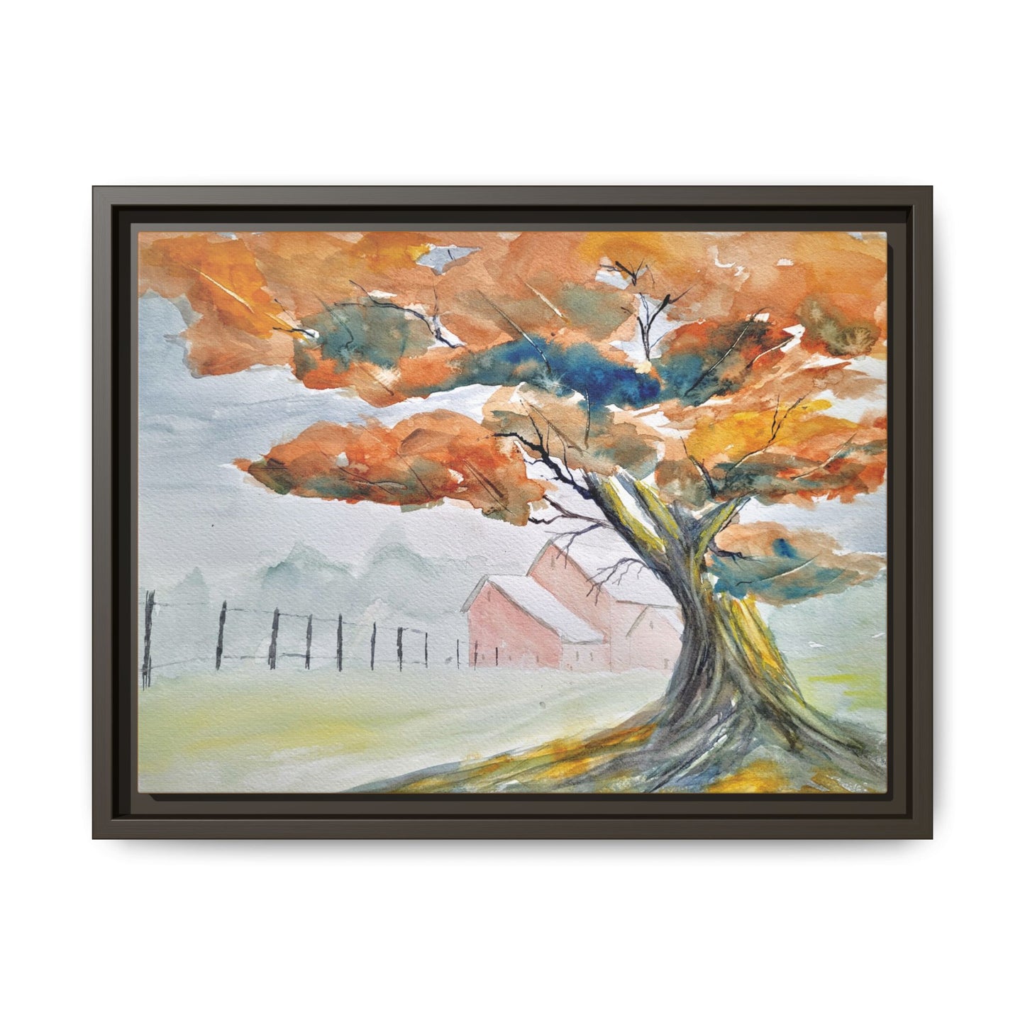 Autumn Oak, Framed (Black or Espresso). Available in sizes from 10”x8”-18”x12”