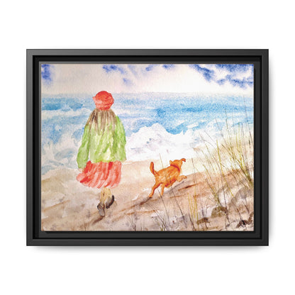 Oceanfront Friends, Framed (Black or Espresso). Available in sizes from 10”x8”-20”x16”