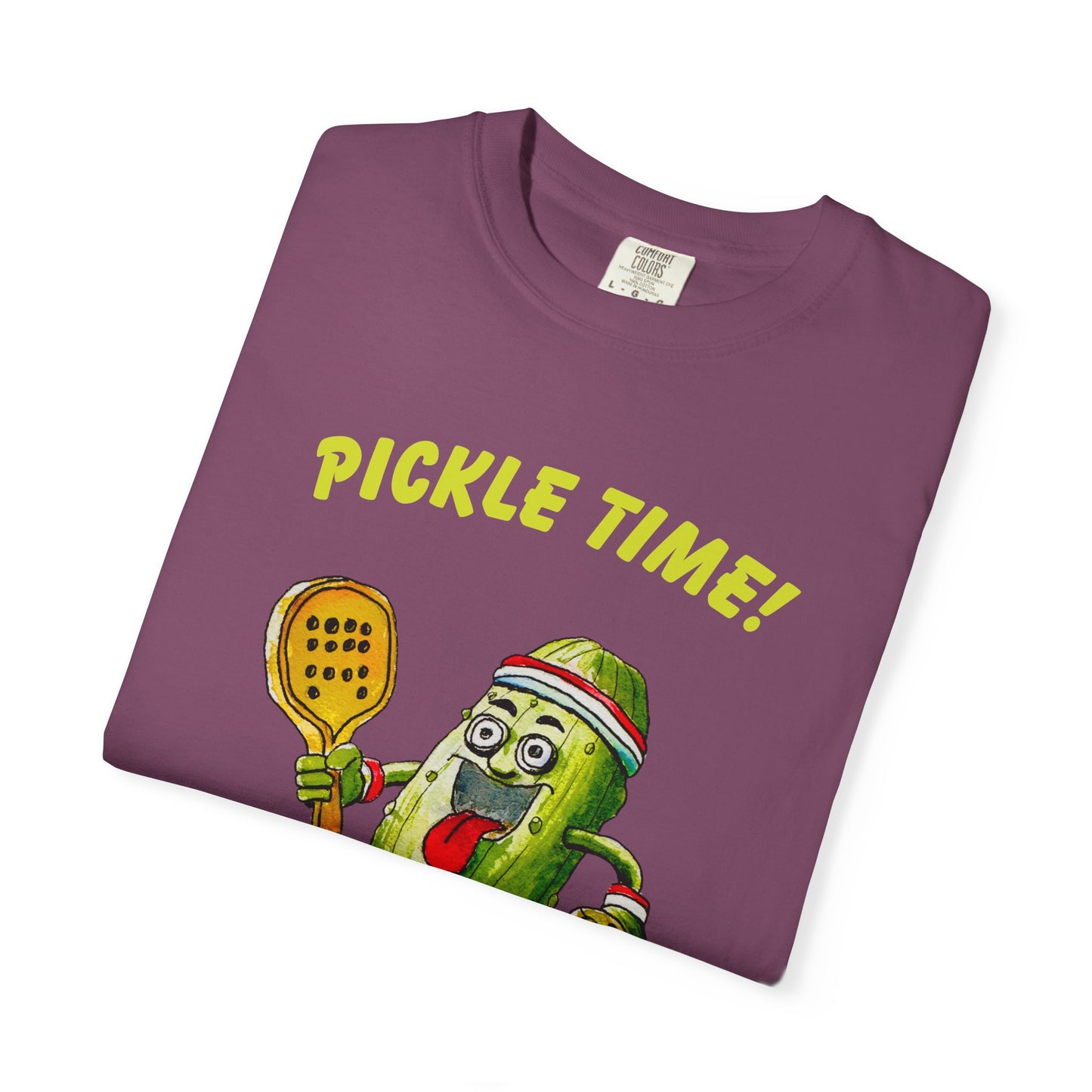 Pickle Time! Unisex Garment-Dyed T-shirt (Dark Colors). Available in sizes S-4XL, 16 colors.