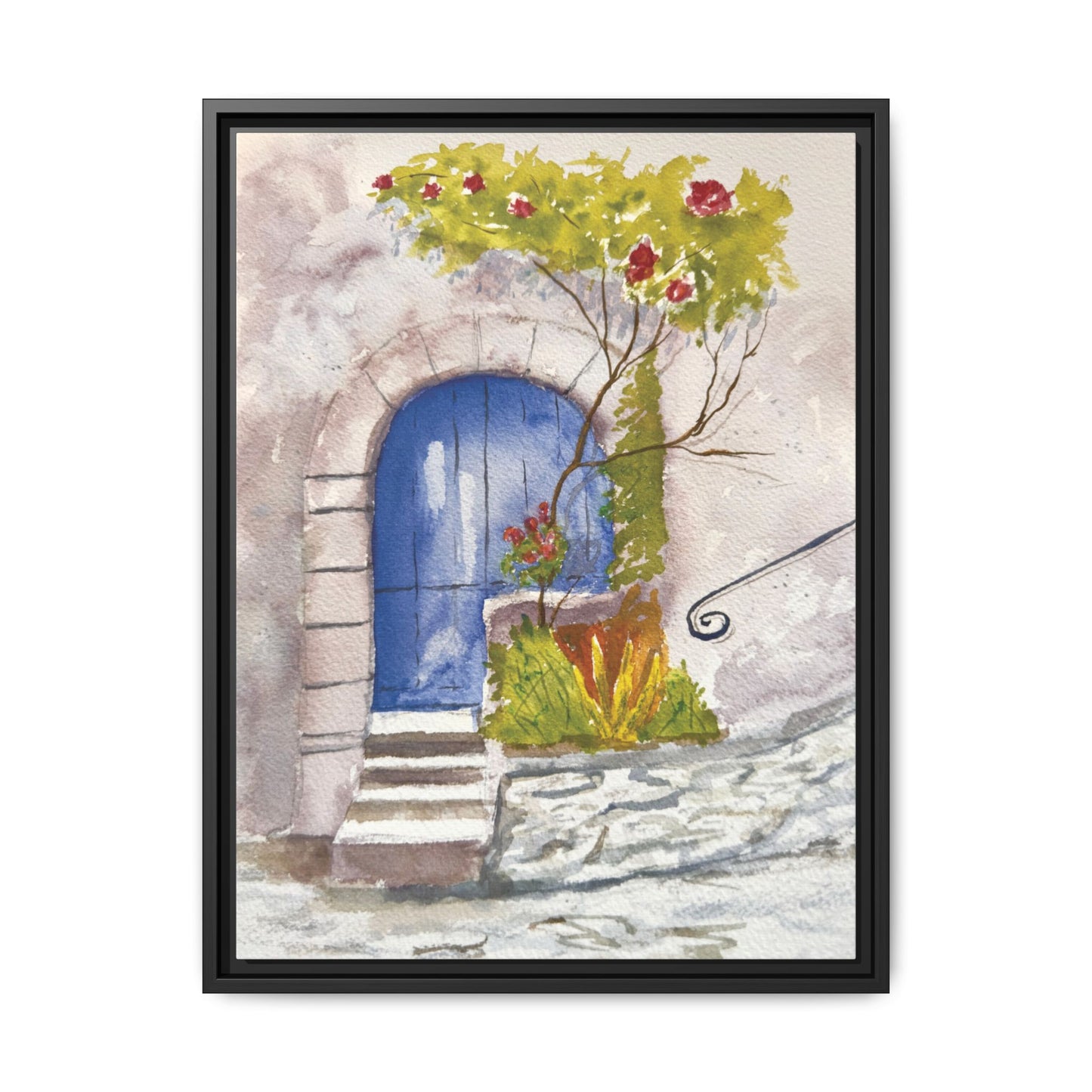 Blue Door, Framed (Black or Espresso). Available in sizes from 8”x10”-24”x32”