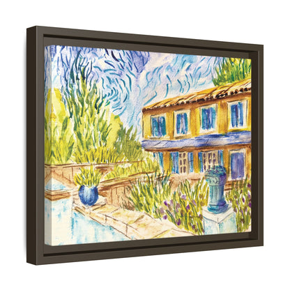 Respite Near Saint-Remy-de-Provence Matte Canvas, Framed (Black or Espresso). Available in sizes from 10”x8”-30”x24”