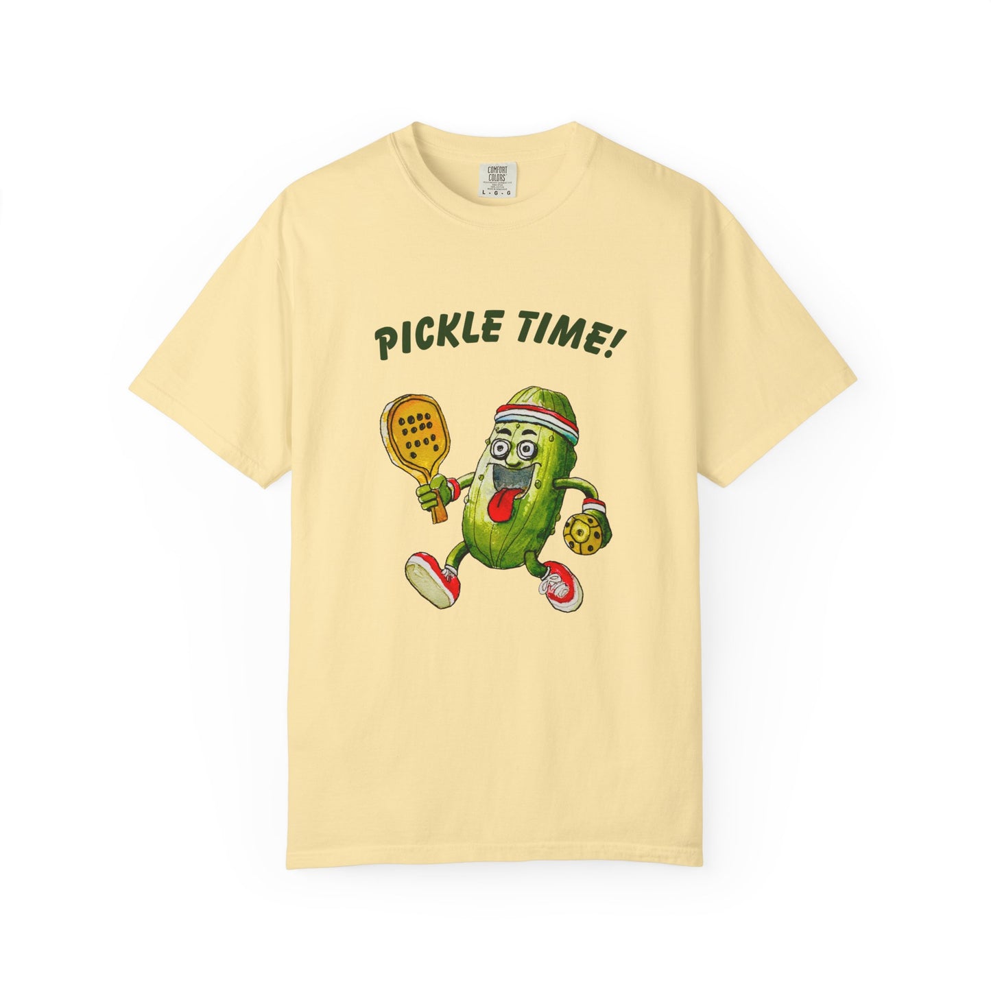 Pickle Time! Unisex Garment-Dyed T-shirt (Light Colors). Available in sizes S-4XL, 16 colors.