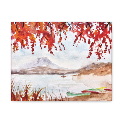 Falling For Fuji Matte Canvas, Stretched, 1.25". Available in sizes 10” x 8”-16” x 12”