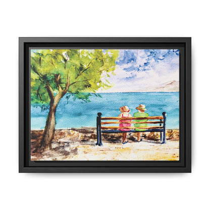 The Good Life Matte Canvas, Framed (Black or Espresso). Available in sizes from 10”x8”-30”x24”