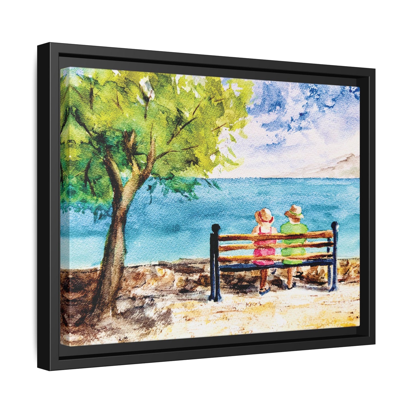 The Good Life Matte Canvas, Framed (Black or Espresso). Available in sizes from 10”x8”-30”x24”