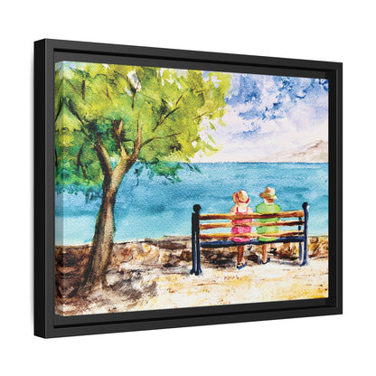 The Good Life Matte Canvas, Framed (Black or Espresso). Available in sizes from 10”x8”-30”x24”