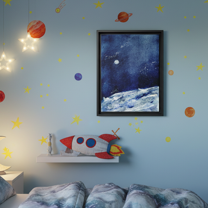 Where’s Artemis Matte Canvas, Framed (Black or Espresso). Available in sizes 8”x10”-12”x16”