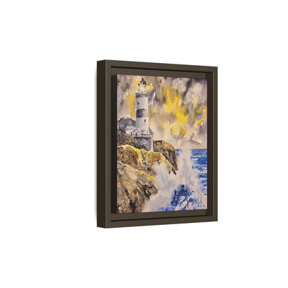 Storm Watch Matte Canvas, Framed (Black or Espresso). Available in sizes 8”x10”-18”x24”