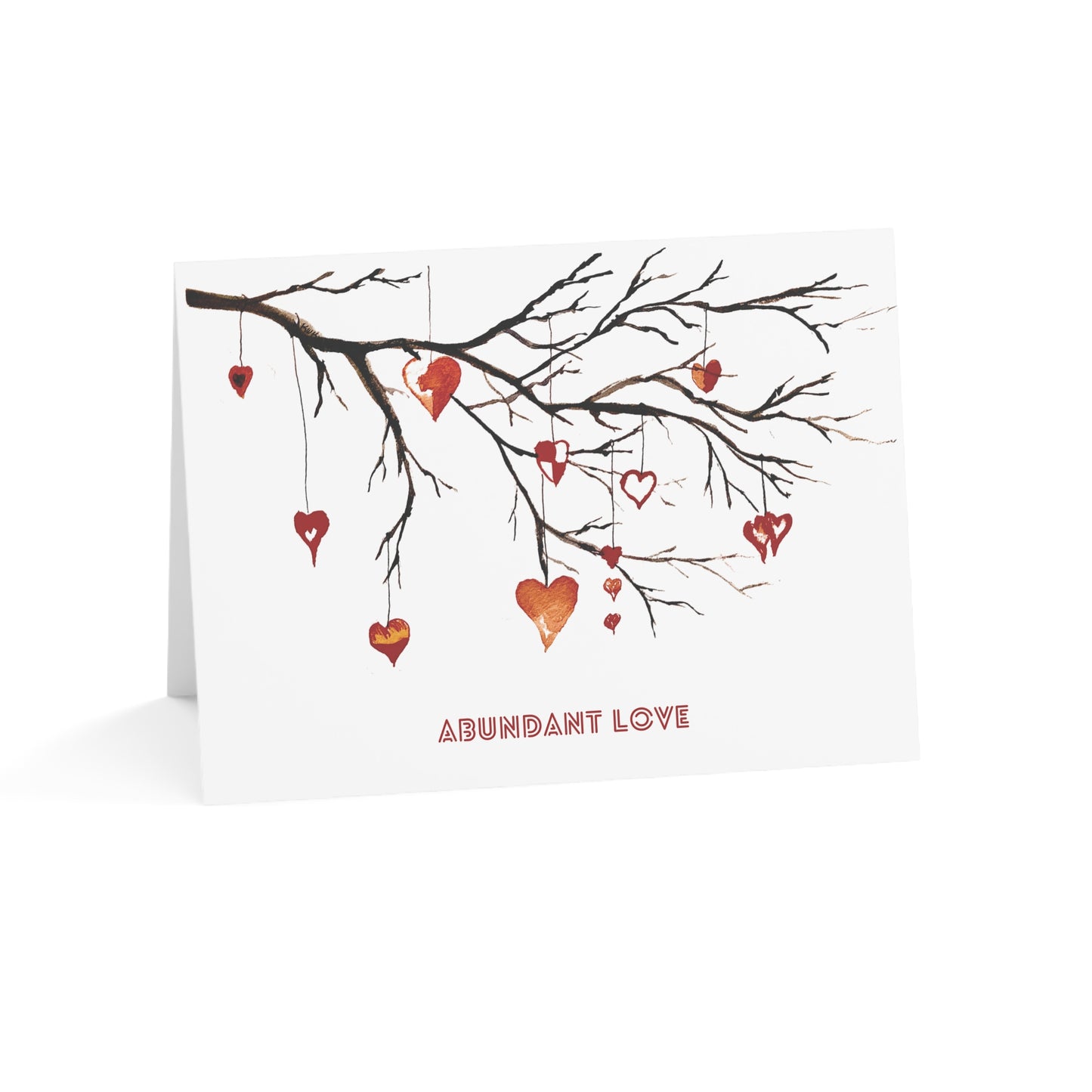 Abundant Love Blank Greeting Cards (1, 10, 30, and 50 pcs)