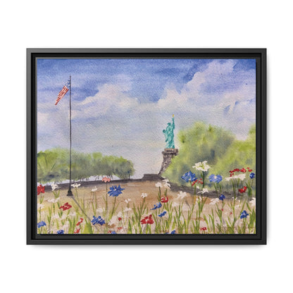 Looking for Liberty, Framed (Black or Espresso). Available in sizes from 10”x8”-24”x18”