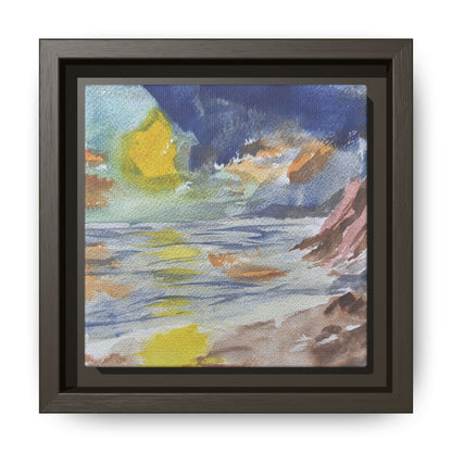 The Sun in Pieces Matte Canvas, Framed (Black or Espresso). Available in sizes from 6”x6”-30”x30”