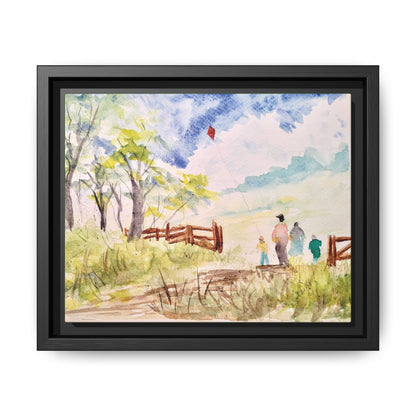 Spring Fling Matte Canvas, Framed (Black or Espresso). Available in sizes 10”x8”-16”x12”