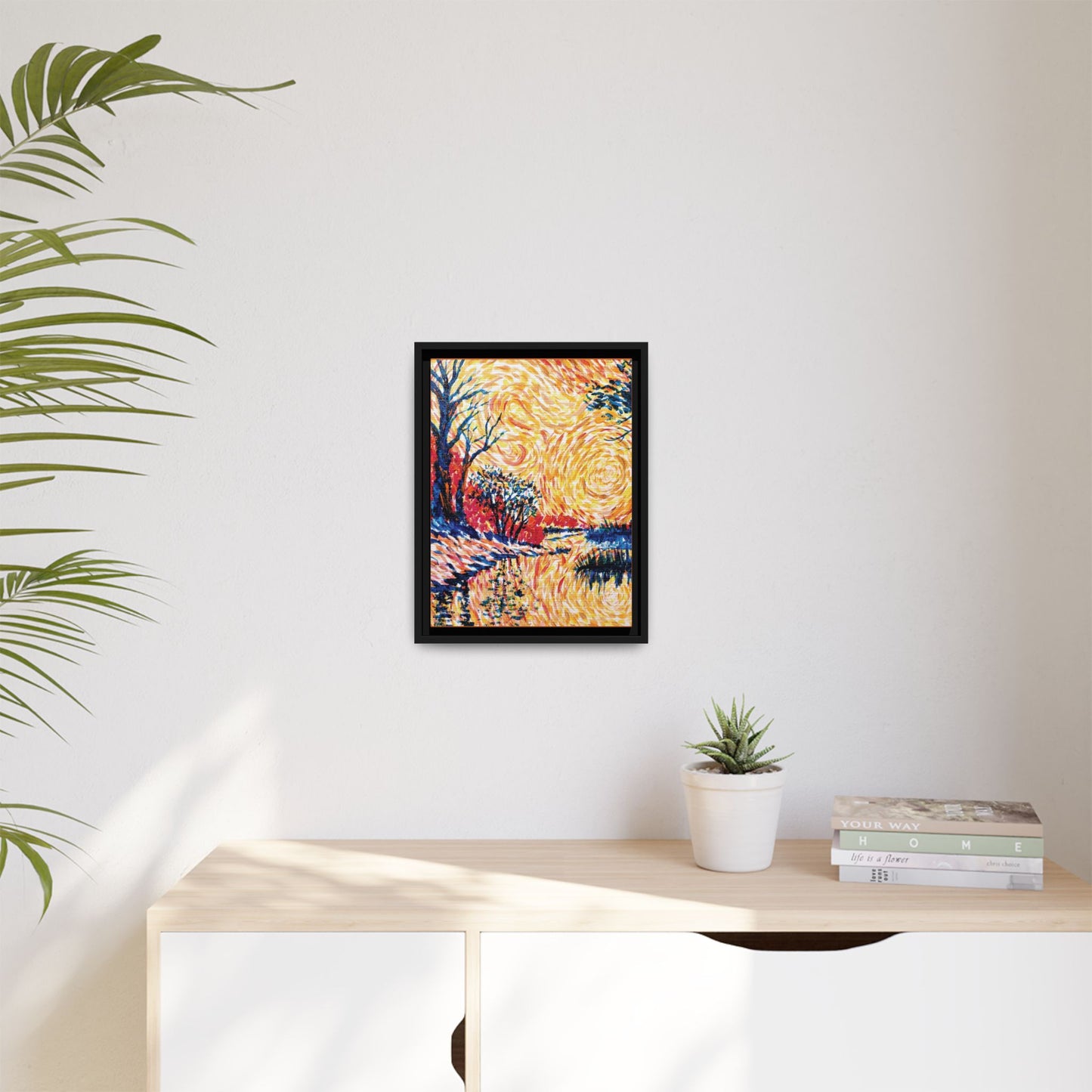 Impasto Revolution Matte Canvas, Framed (Black or Espresso). Available in sizes from 8”x10”-18”x24”