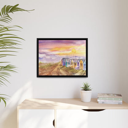Quiet Before The Tide Matte Canvas, Framed (Black or Espresso). Available in sizes from 10”x8”-32”x24”