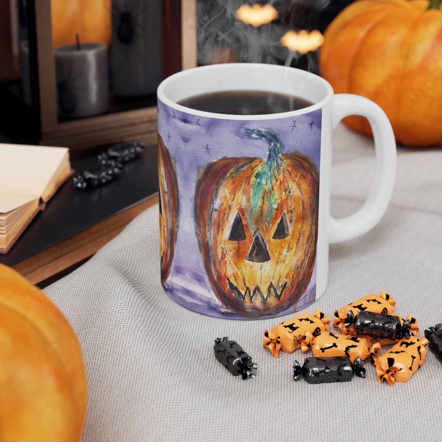 Playfully Spooky Ceramic Mug, (11oz, 15oz)