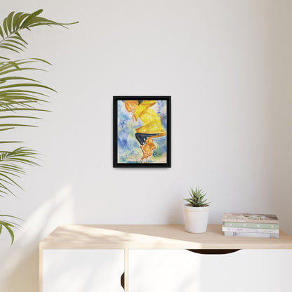 Spring Splash Matte Canvas, Framed (Black or Espresso). Available in sizes from 12”x18”-16”x24”